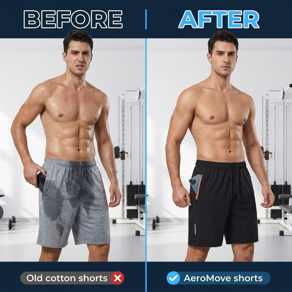 AeroMove™ — The Quick-Dry Training Shorts