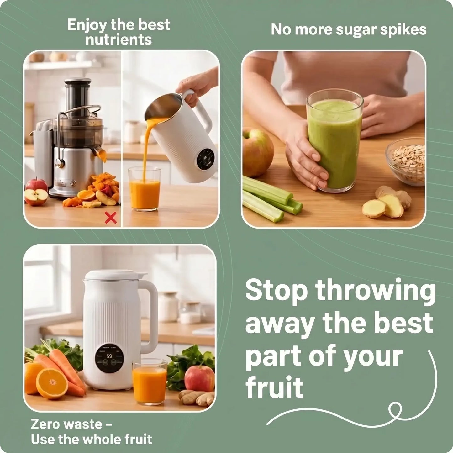 Vitamixia: The 8-in-1 Device That Keeps 100% of Your Fibers (And Cleans Itself)