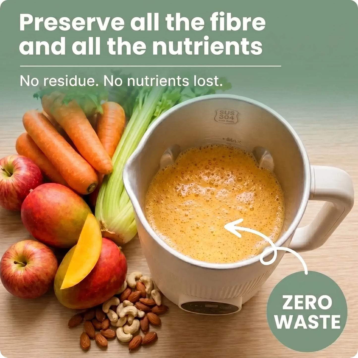 Vitamixia: The 8-in-1 Device That Keeps 100% of Your Fibers (And Cleans Itself)
