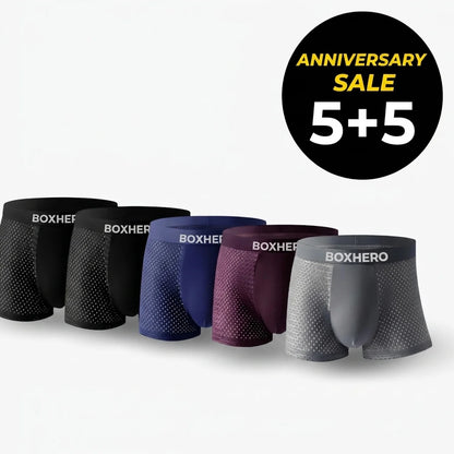 5x Bamboo Fiber Boxer Shorts – Revolutionary All-Day Comfort